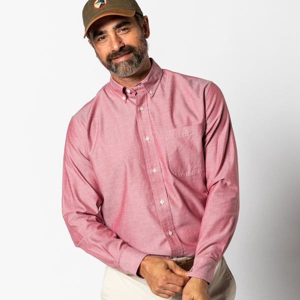 Cotton Oxford Sport Shirt - Morris Solid
