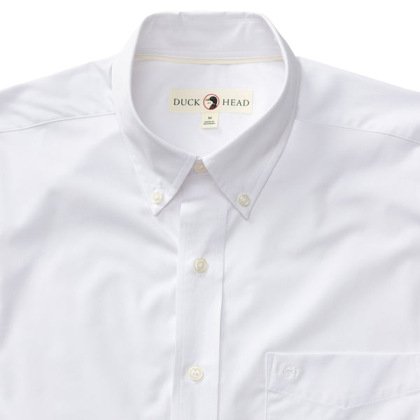 Performance Poplin Sport Shirt - Boyce Solid- White