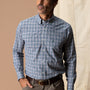 Performance Poplin Sport Shirt - Winstead Plaid - Navy Peony