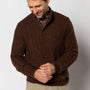 Haines 1/4 Zip Cable Knit Sweater