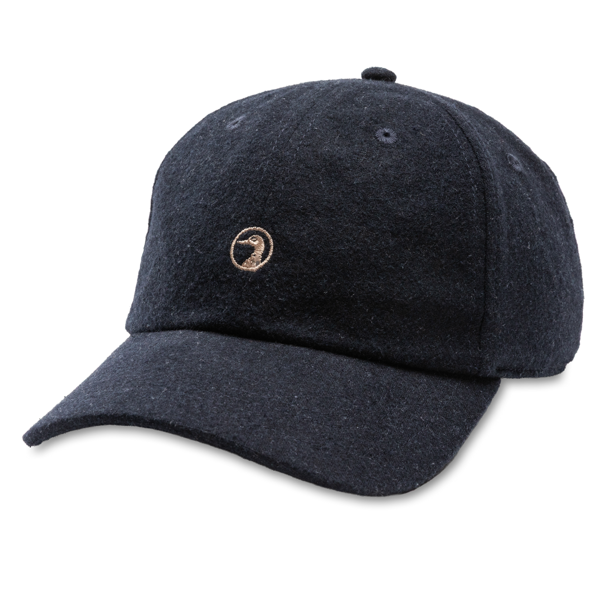 Embroidery Logo Flannel Wool Hat - Maritime Blue Heather