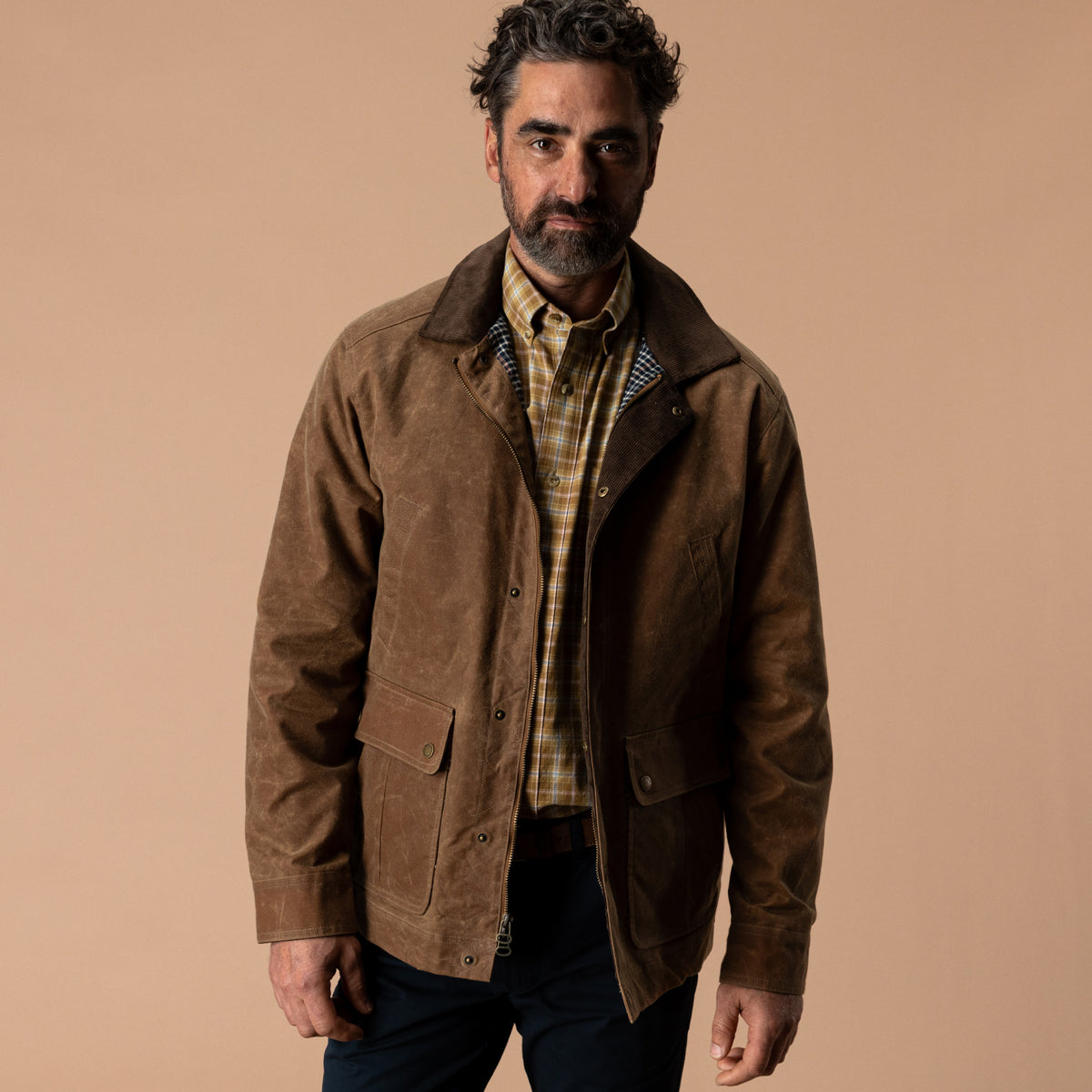 Waxed Duck Canvas Jacket - Buckskin