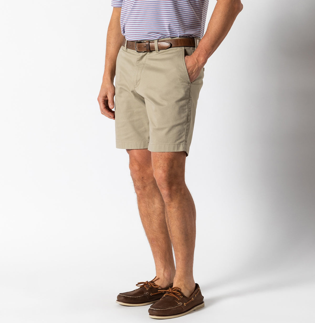 9" Gold School Chino Short - Khaki Gold Patch