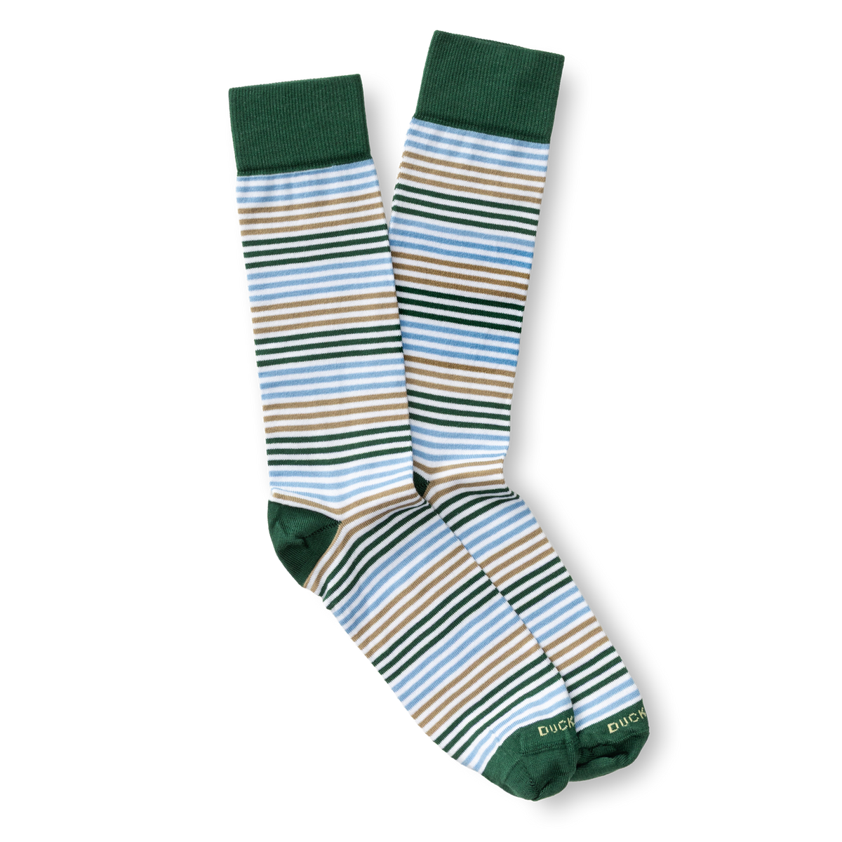 Multi Striped Sock - Hunter Green