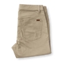 Slim Fit Pinpoint Canvas Five-Pocket - Khaki
