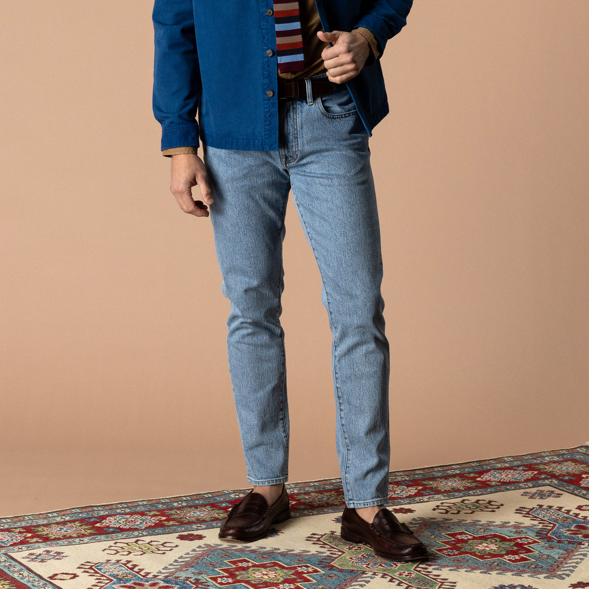 Slim Straight Denim - Light Wash