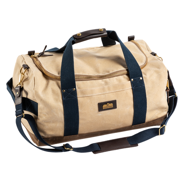 Waxed Canvas Overnighter Bag - Natural