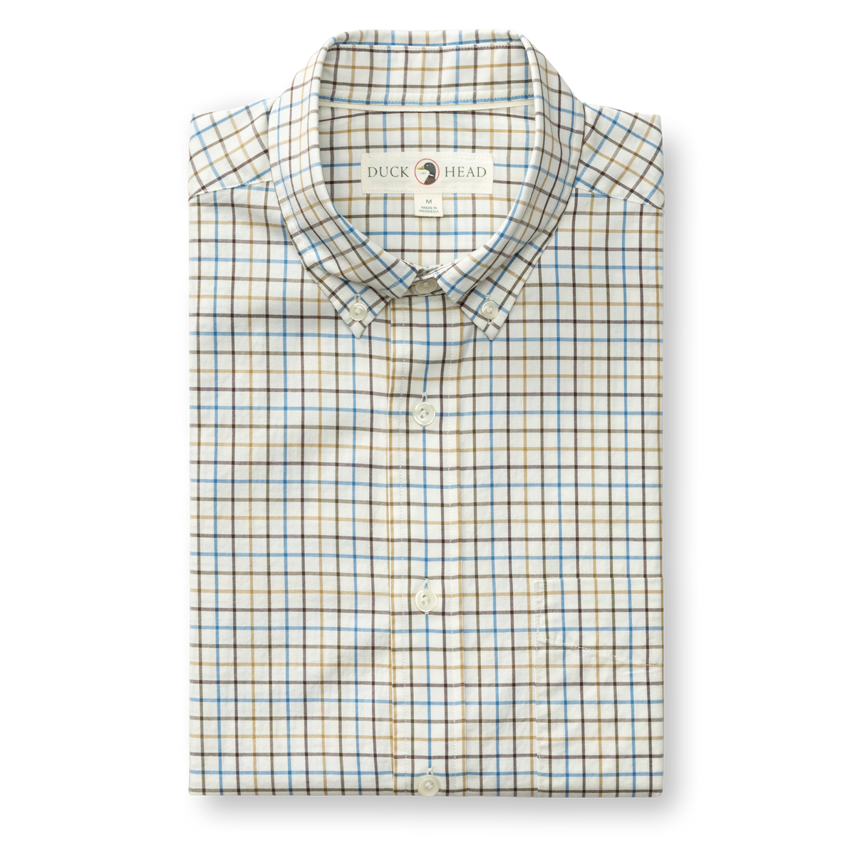 Cotton Twill Sport Shirt - Joyner Plaid - Wheatfield