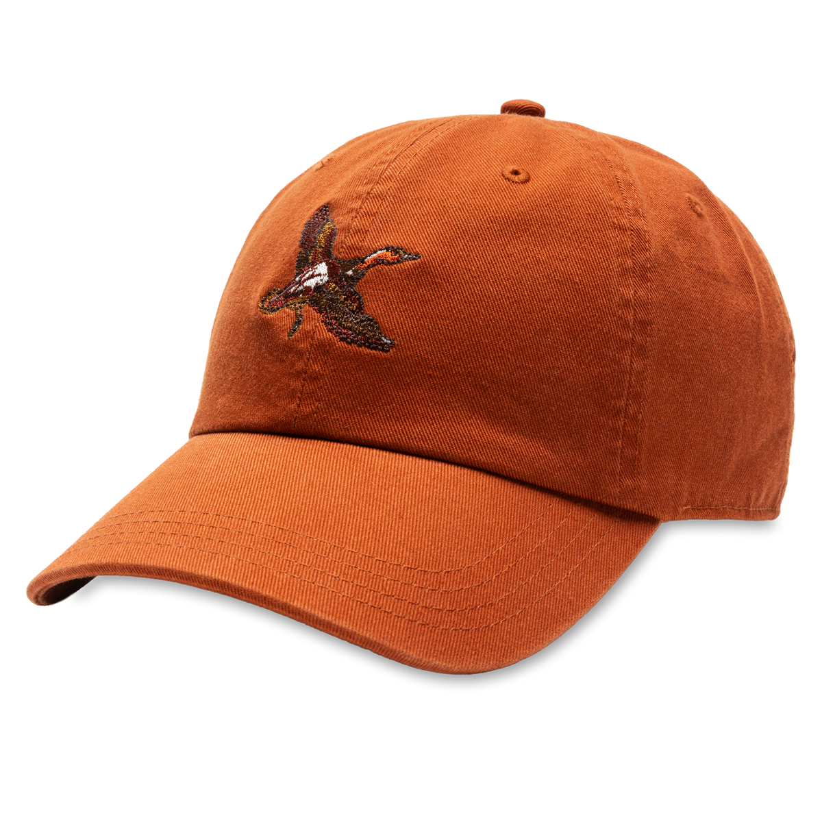 Vintage Motif Cotton Twill Hat - Red Earth