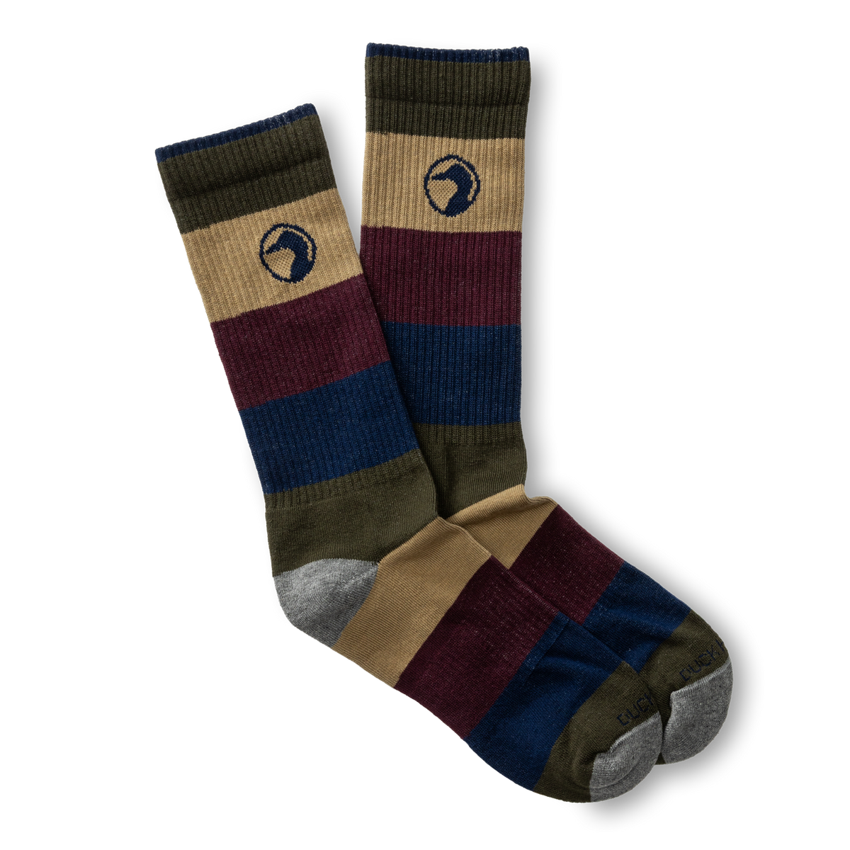 Stripe Cotton Sock - Khaki