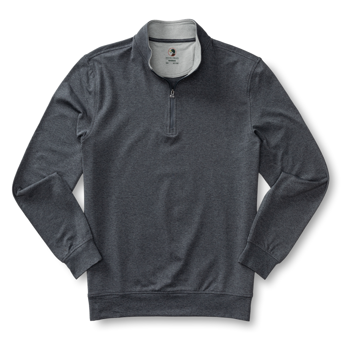 Long Drive Performance 1/4 Zip Pullover - Charcoal Heather