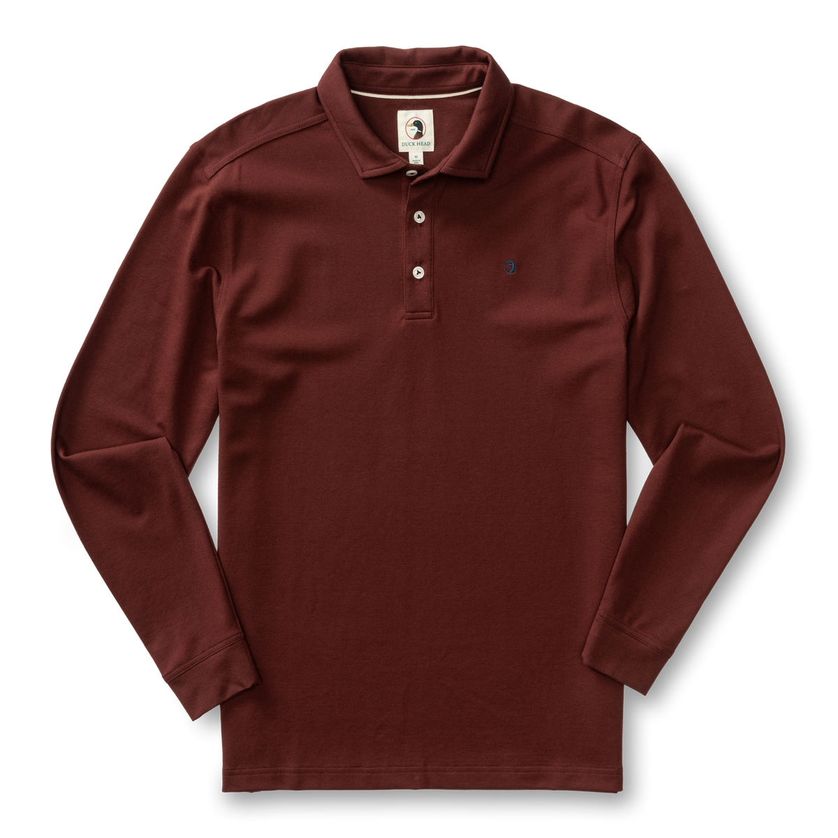 Hanover Pima Cotton Pique Polo - Burgundy Brown