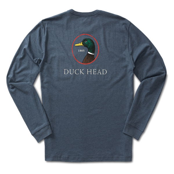 Logo Long Sleeve T-Shirt - Heather Navy