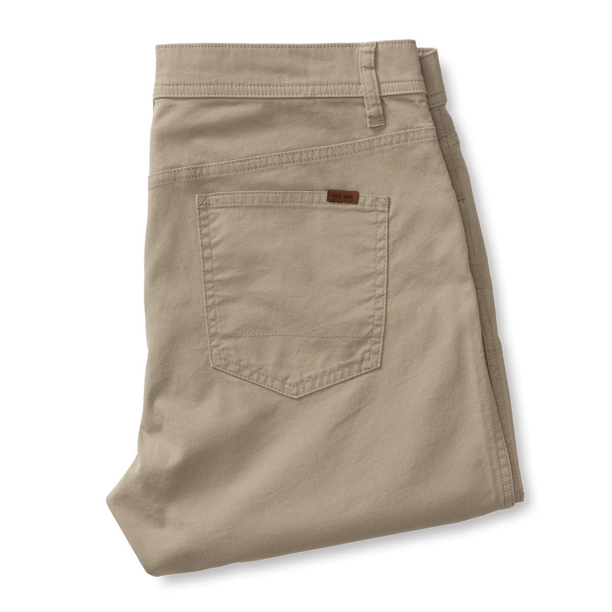 Classic Fit Pinpoint Canvas Five-Pocket - Khaki
