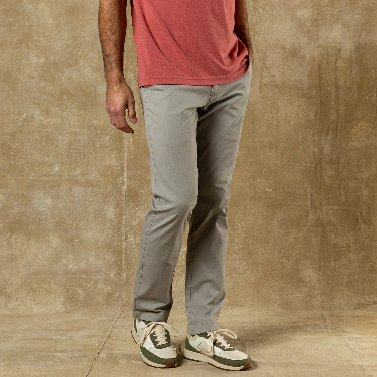 Classic Fit Gold School Chino - Dove Grey
