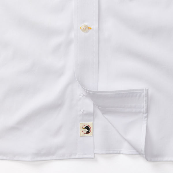 Performance Poplin Sport Shirt - Boyce Solid- White