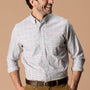 Cotton Twill Sport Shirt - Joyner Plaid - Weathered Rose
