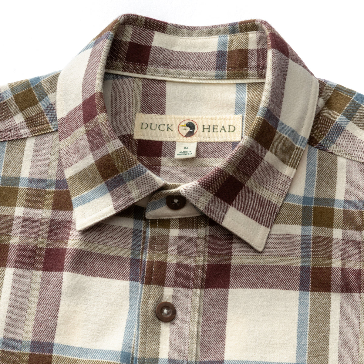 Cotton Flannel Sport Shirt - Roane Plaid - Huckleberry