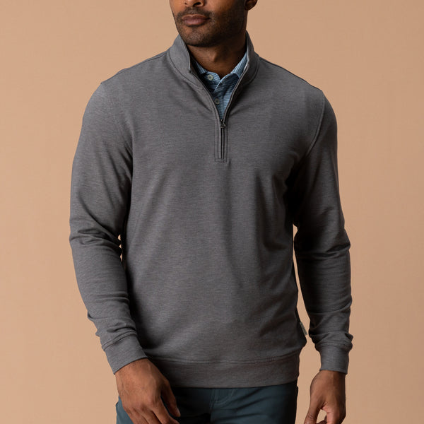 Dunmore Performance 1/4 Zip Pullover - Fossil Gray