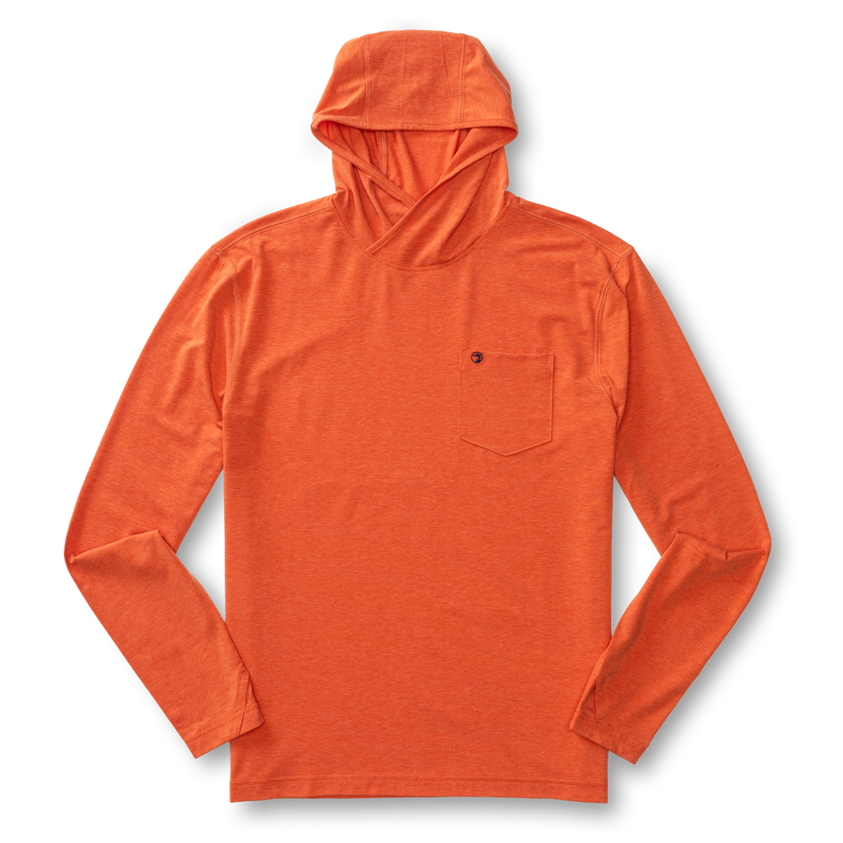 Windward Performance Hooded T-Shirt - Burnt Sienna Heather