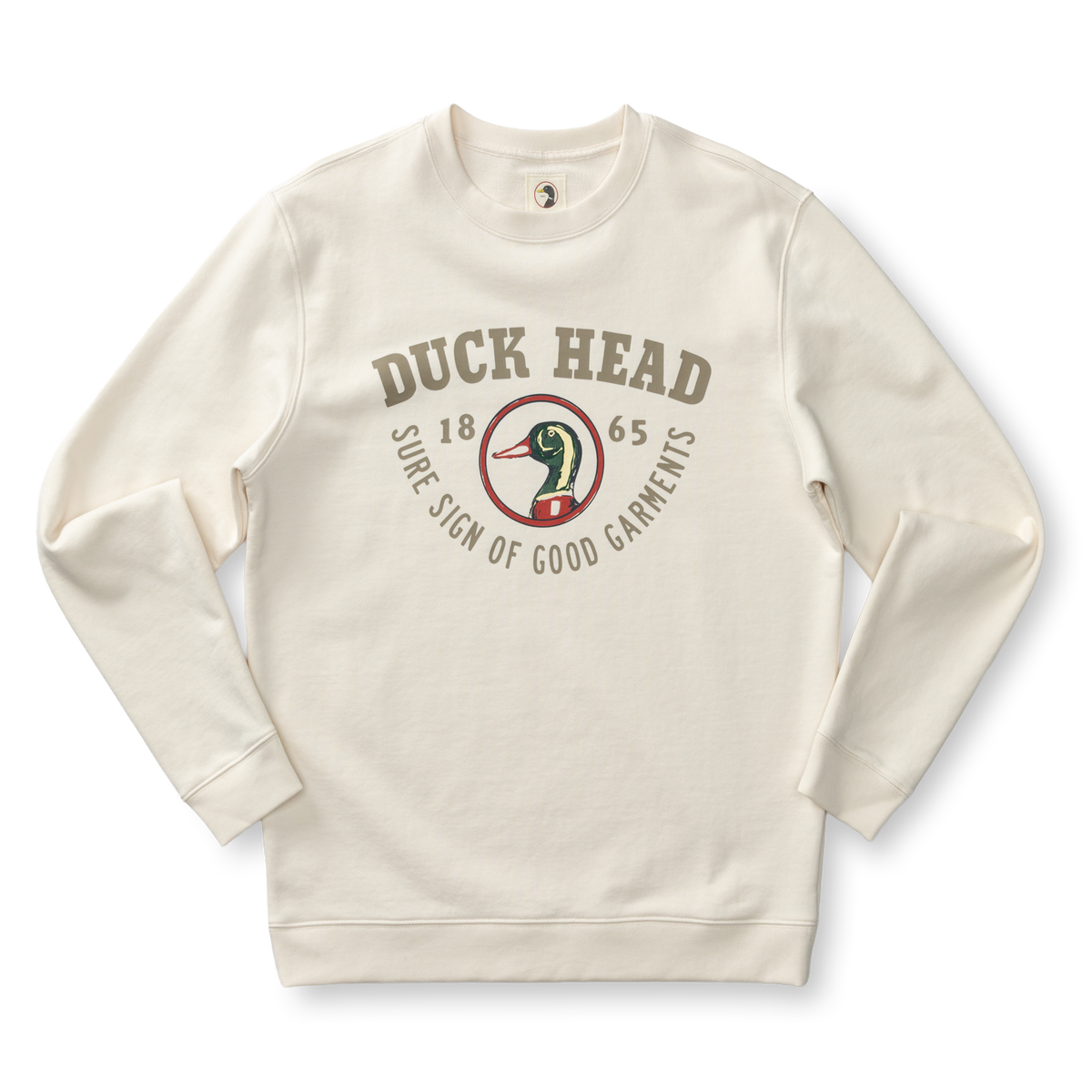 French Terry Crewneck Sweatshirt - Antique White