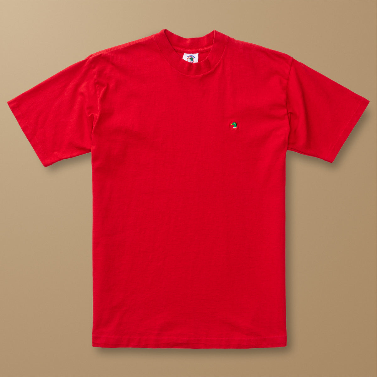 Single Stitched Solid Embroidered T-Shirt L - Duck Head Vintage