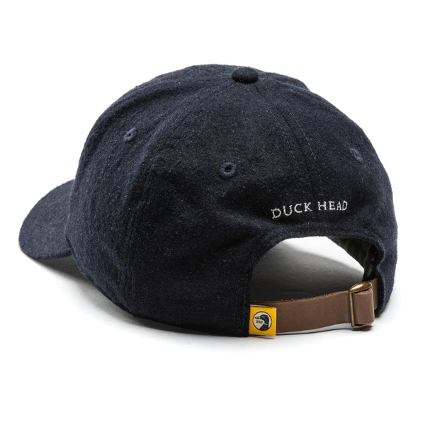 Embroidery Logo Flannel Wool Hat - Maritime Blue Heather