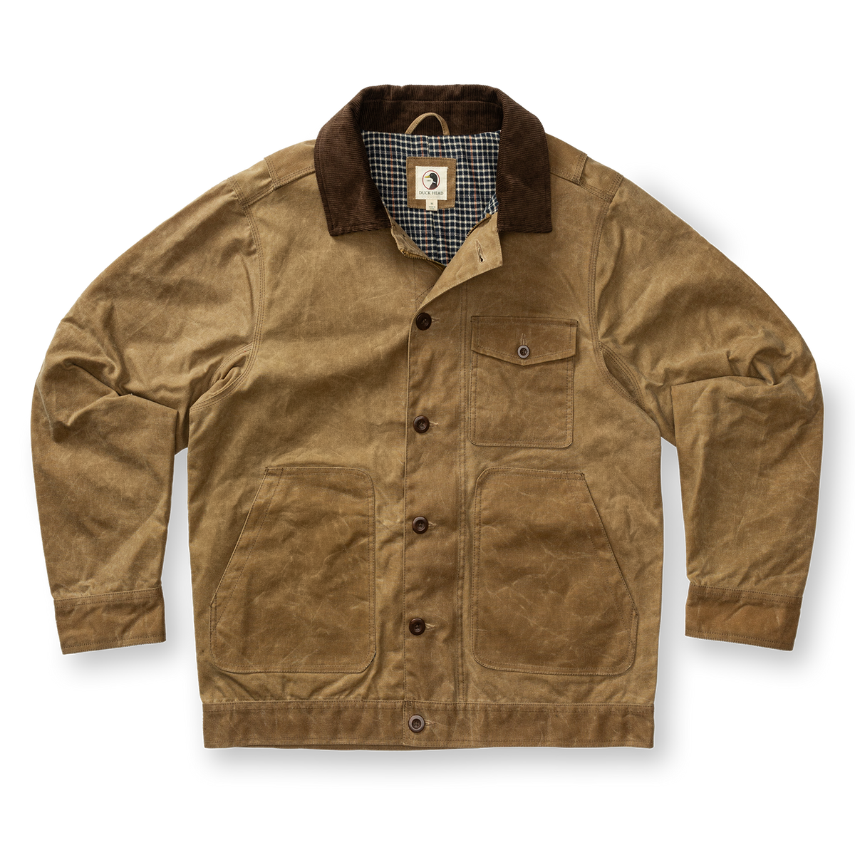 Waxed Duck Canvas Rancher Jacket - Umber Brown