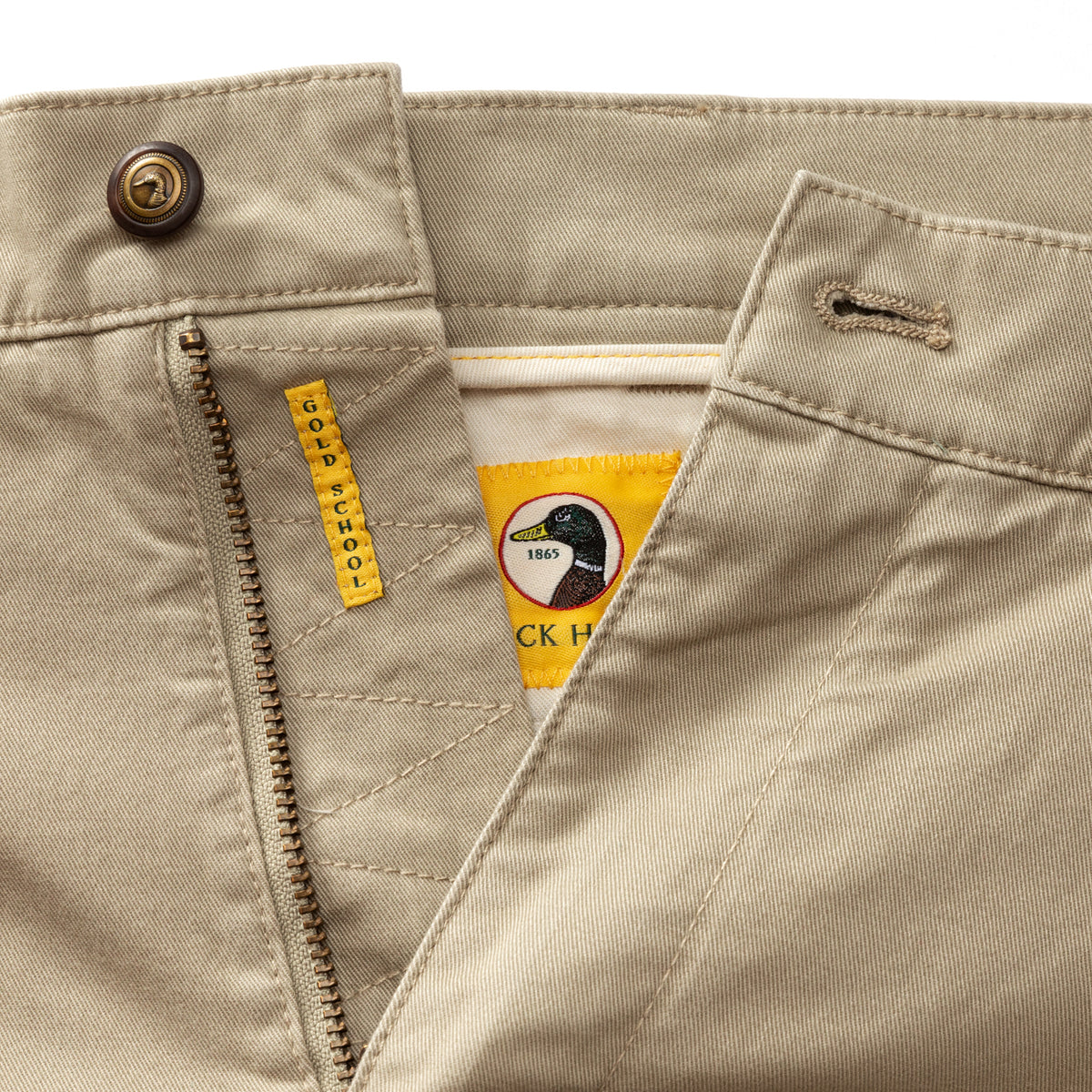 5" Gold School Chino Short - Khaki