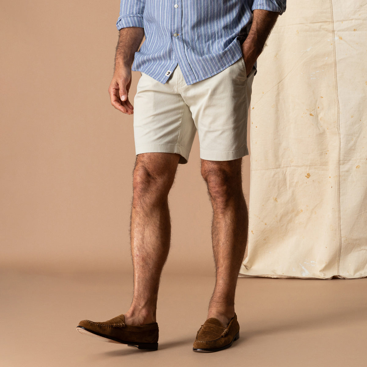 9" Gold School Chino Short - Stone
