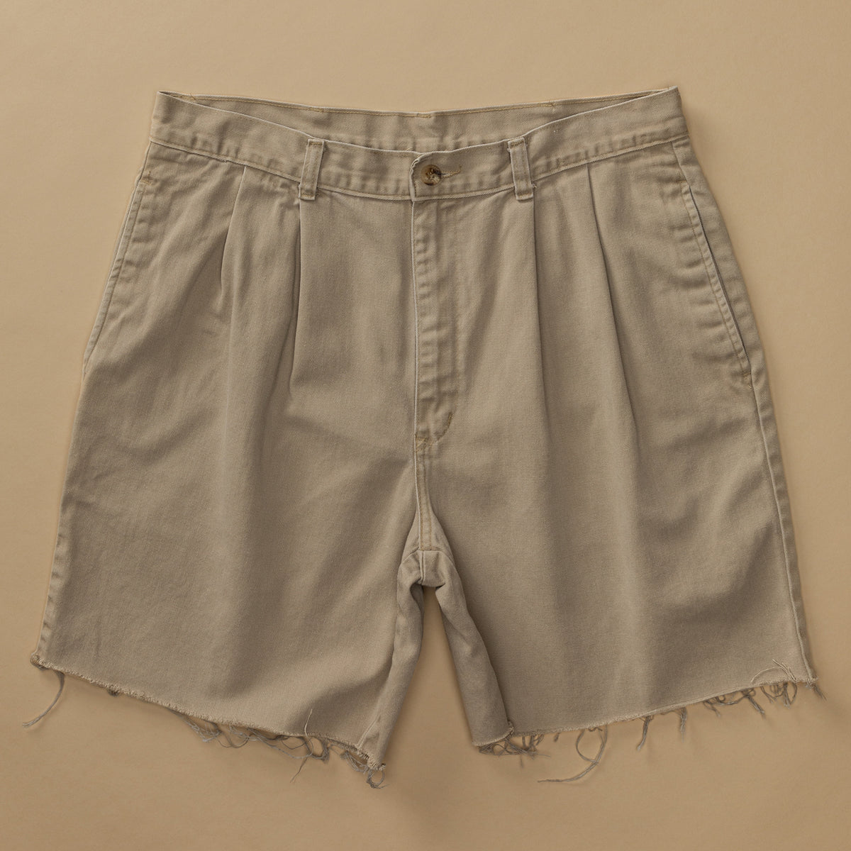 Pleated Cut Off Chino Short 33W - Duck Head Vintage