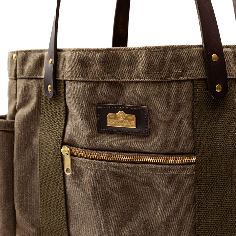 Waxed Canvas Tote - Field Brown