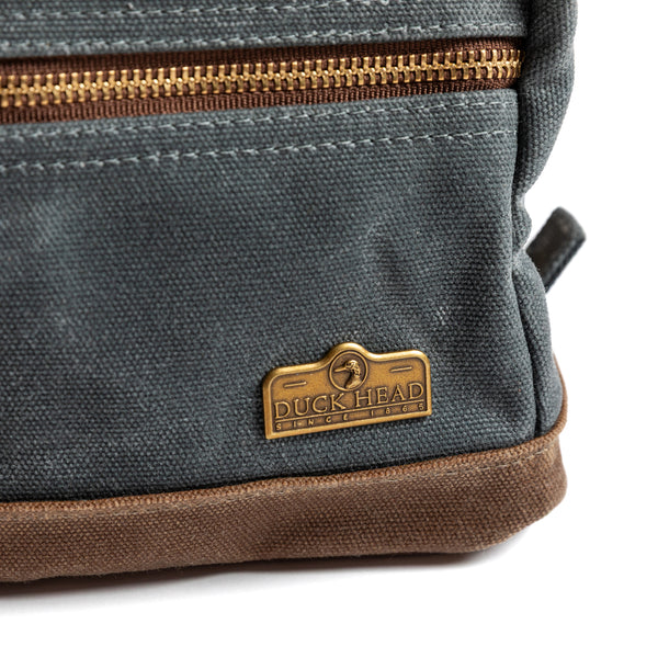 Waxed Canvas Dopp Kit - Charcoal