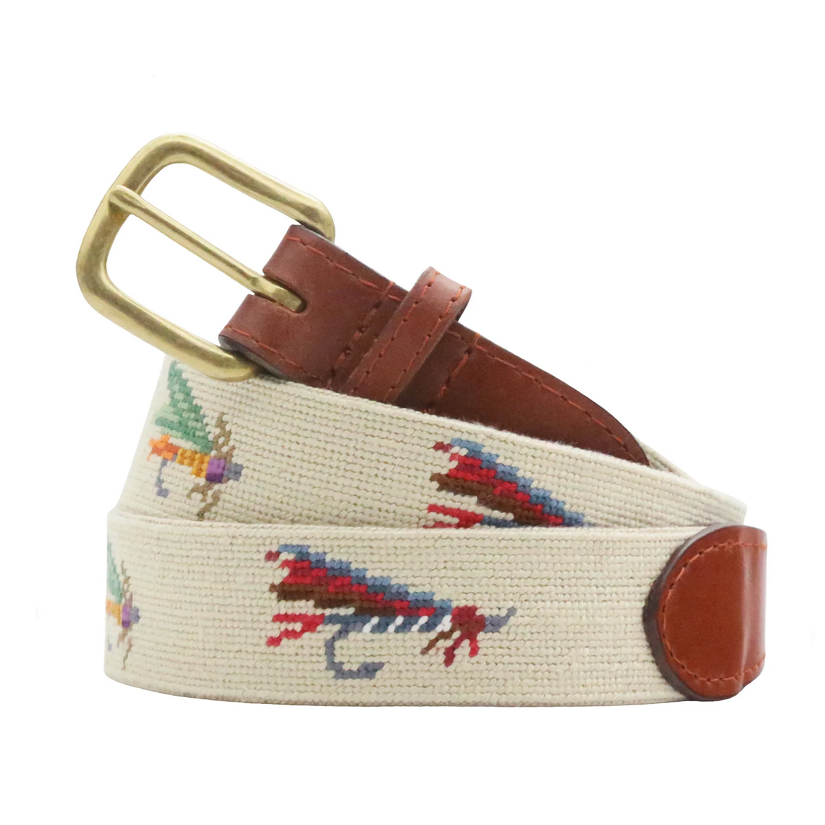 Smathers & Branson Fishing Flies Belt - Light Khaki