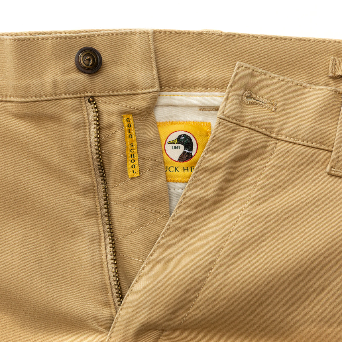 Classic Fit Gold School Chino - Original Khaki