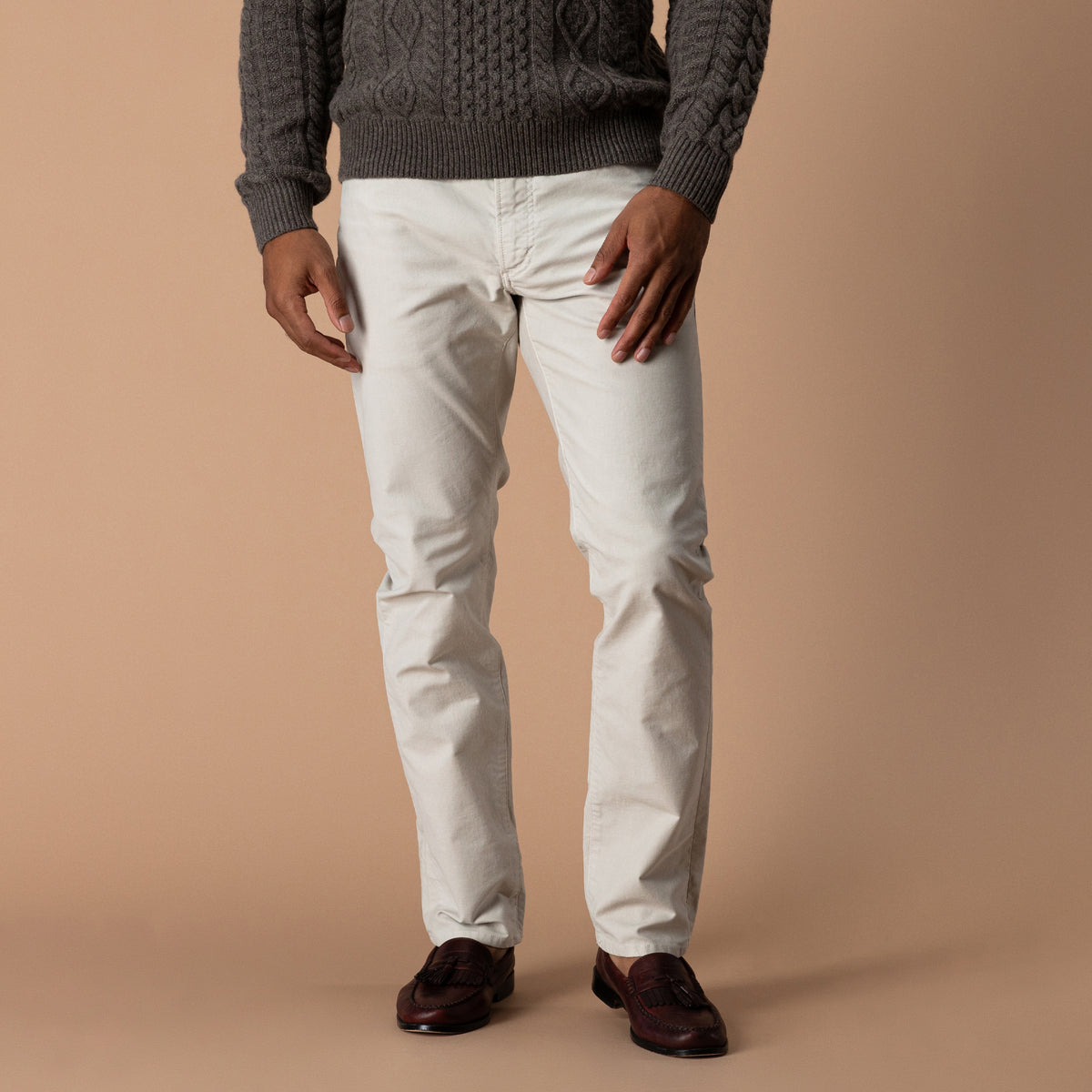 Weldon Garment Dyed Five-Pocket - Stone