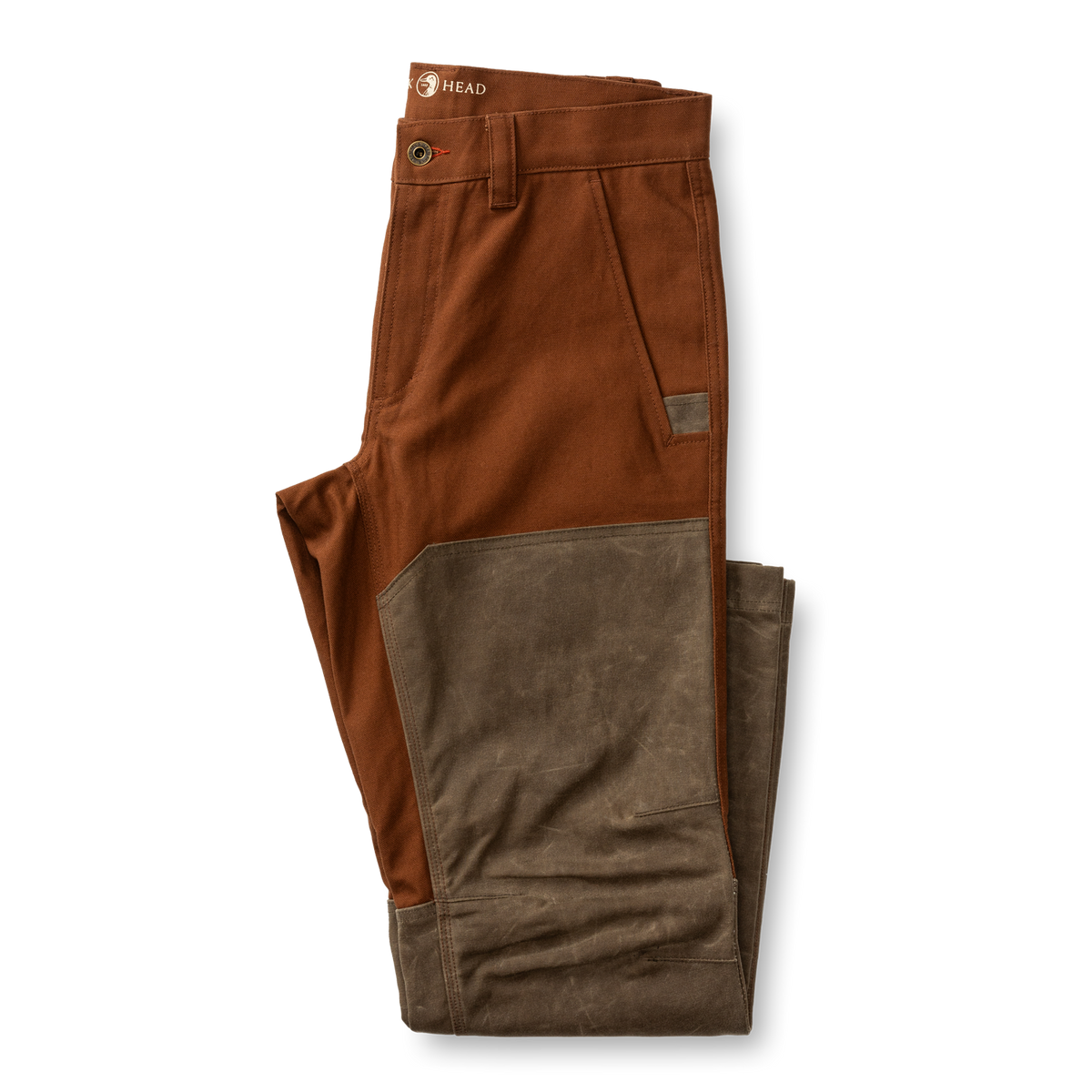 Waxed Duck Canvas Briar Pant - Nutmeg Brown
