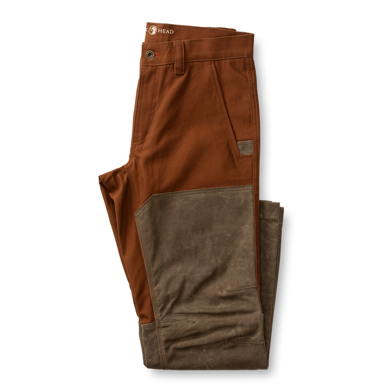 Waxed Duck Canvas Briar Pant - Nutmeg Brown