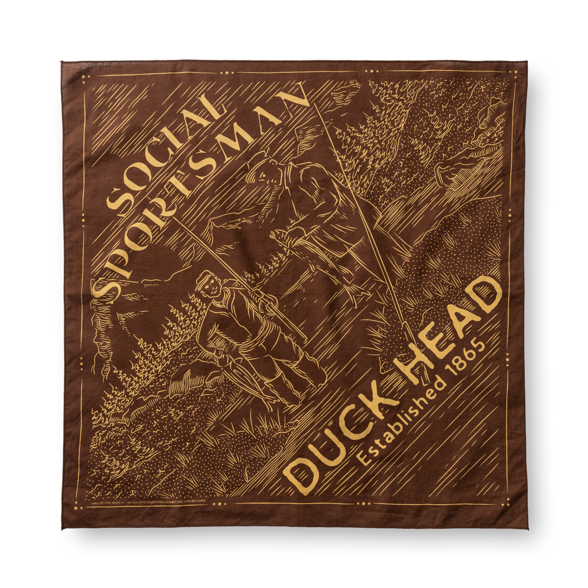 Social Sportsman Bandana - Dark Brown