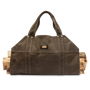 Waxed Canvas Log Carrier