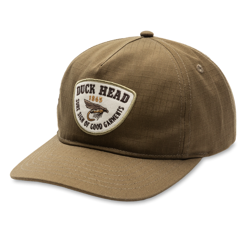 Fly Lure Ripstop Unstructured 5-Panel Hat - Dark Olive