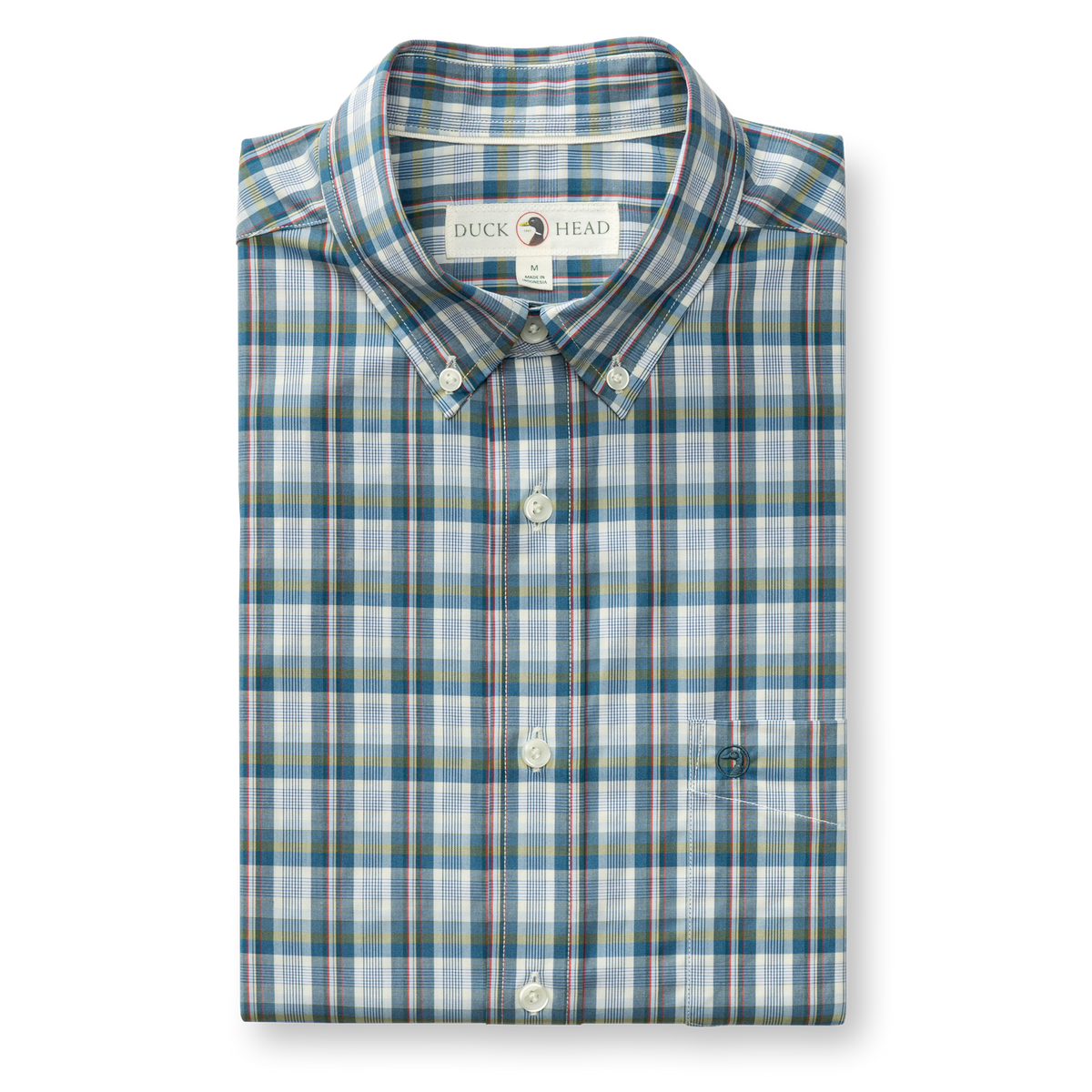 Performance Poplin Sport Shirt - Eaton Plaid - Sandrift Khaki